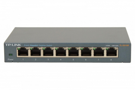 TP-LINK 8-Port 10/100/1000Mbps Desktop Switch TL-SG108