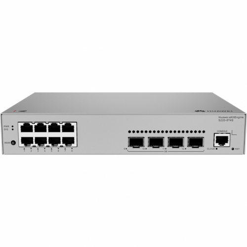 HUAWEI S220-8T4S 8x10/100/1000BASE-T ports 4xGE SFP ports AC power eKit