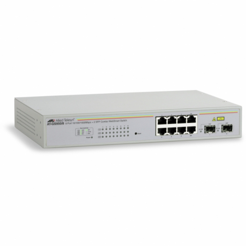 ALLIED 8x10/100/1000BaseT WebSmart Switch mit 2 unbestueckten SFP Slots