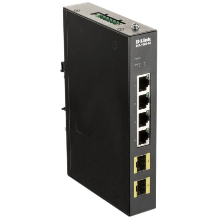 D-Link DIS-100G-6S 4-Port Gigabit Industrie Switch