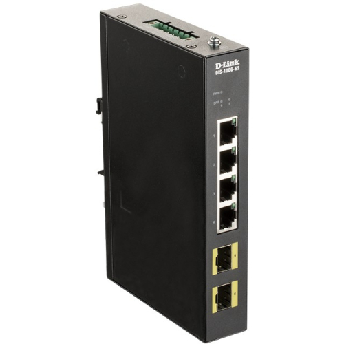 D-Link DIS-100G-6S 4-Port Gigabit Industrie Switch