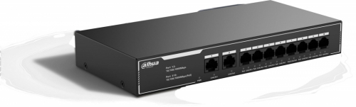 Dahua Technology PoE SG1010LP Unmanaged L2 Gigabit Ethernet (10/100/1000) Power over Ethernet (PoE) Black