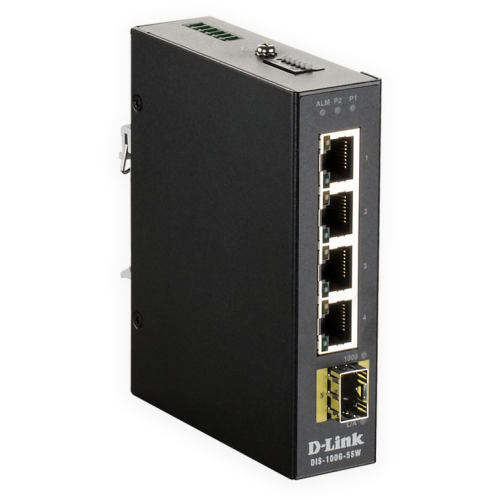 D-Link DIS-100G-5SW 5-Port Gigabit Industrie Switch