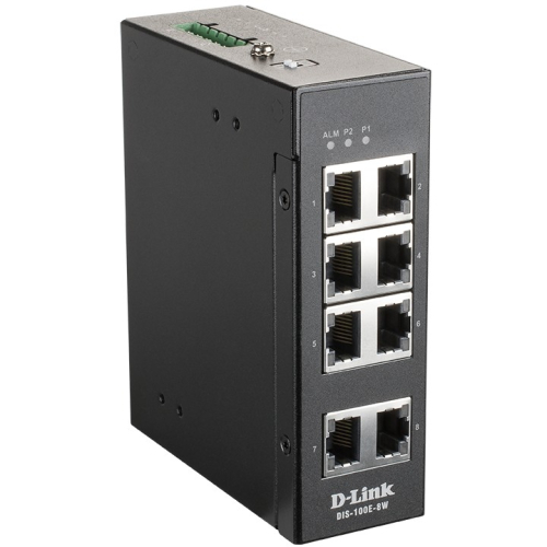 D-Link DIS-100E-8W 8-Port Fast Ethernet Industrie Switch