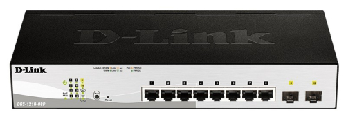 D-Link Switch DGS-1210-08P 8GE PoE 2SFP