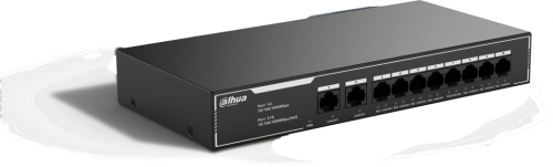 Dahua Technology PoE SG1010LP Unmanaged L2 Gigabit Ethernet (10/100/1000) Power over Ethernet (PoE) Black