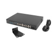 Lanberg Switch 16X 100MB POE+/2X Combo unmanaged rack 19 inch Gigabit Ethernet 250W