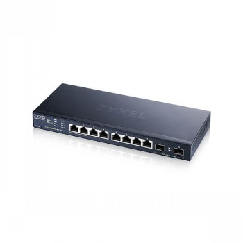 ZYXEL XMG1915-10E, 8-PORT 2.5GBE, 2 SFP+ SMART SWITCH, HYBRID MODE, STANDALONE OR NEBULAFLEX CLOUD
