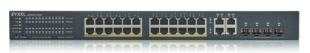 Zyxel Switch GS1920-24HPv2 28Port 24xGb and 4xGb 375W PoE NebulaFlex Cloud