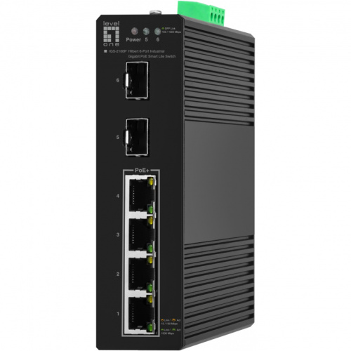 Switch 6x GE IGS-2106P 2xSFP. 4xPoE Outputs sw