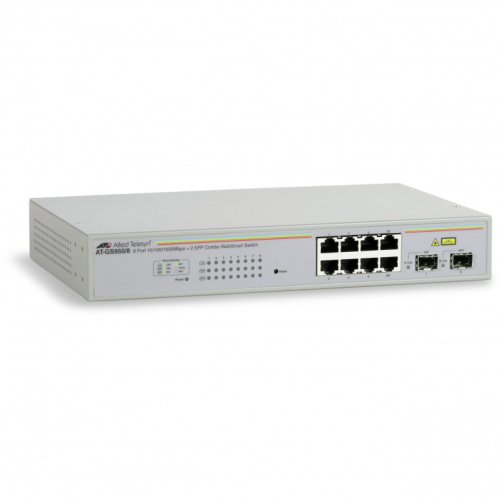 ALLIED 8x10/100/1000BaseT WebSmart Switch mit 2 unbestueckten SFP Slots