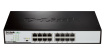 D-Link DGS-1016D/E network switch Unmanaged Black, Metallic