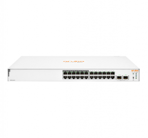 HPE Aruba Networking Aruba Instant On 1830 24G 12p Class4 PoE 2SFP 195W Managed L2 Gigabit Ethernet (10/100/1000) Power over Ethernet (PoE) 1U