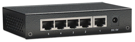 Intellinet 5-Port Gigabit Ethernet Switch, Desktop Size, Metal Housing, IEEE 802.3az (Energy Efficient Ethernet)