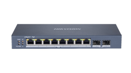 Hikvision DS-3E1510P-SI Network Links Managed L2 Gigabit Ethernet (10/100/1000) Power over Ethernet (PoE) Black
