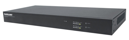 Intellinet 8-Port Gigabit Ethernet PoE+ Web-Managed AV Switch with 2 SFP Uplinks, Eight Rear-Facing PoE+ ports, IEEE 802.3at Power over Ethernet (PoE+), Layer2+, Two 1 GbE SFP Open Slots, Endspan, 19