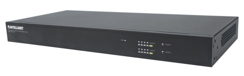 Intellinet 8-Port Gigabit Ethernet PoE+ Web-Managed AV Switch with 2 SFP Uplinks, Eight Rear-Facing PoE+ ports, IEEE 802.3at Power over Ethernet (PoE+), Layer2+, Two 1 GbE SFP Open Slots, Endspan, 19