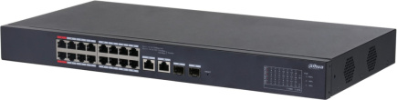 Dahua Technology DH-CS4218-16ET-190 network switch Managed L2 Gigabit Ethernet (10/100/1000) Power over Ethernet (PoE) Black