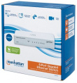 Manhattan 5-Port Gigabit Ethernet Switch, Desktop Size, Plastic, IEEE 802.3az (Energy Efficient Ethernet), Three Year Warranty, Box