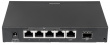 Intellinet 5-Port Gigabit Ethernet PoE+ Switch with SFP Combo Port, 4 x PSE Ports, IEEE 802.3at/af Power over Ethernet (PoE+/PoE) Compliant, 80 W, Desktop (Euro 2-pin plug)