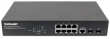Intellinet 8-Port Gigabit Ethernet PoE+ Web-Managed Switch with 2 SFP Ports, IEEE 802.3at/af Power over Ethernet (PoE+/PoE) Compliant, 140 W, Endspan, Desktop, 19