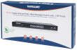 Intellinet 16-Port Gigabit Ethernet PoE+ Web-Managed Switch with 2 SFP Ports, 16 x PoE ports, IEEE 802.3at/af Power over Ethernet (PoE+/PoE), 2 x SFP, Endspan, 19