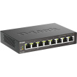 8P D-Link DGS-1008P/E Metall PoE+