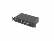 Lanberg Swich 8X100MB POE+/2X 1GB rack RSFE-8P-2GE-12