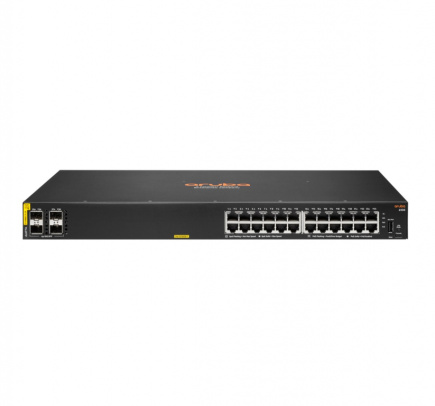 HPE Aruba Networking CX 6100 24G Class4 PoE 4SFP+ 370W Managed L3 Gigabit Ethernet (10/100/1000) Power over Ethernet (PoE) 1U Must
