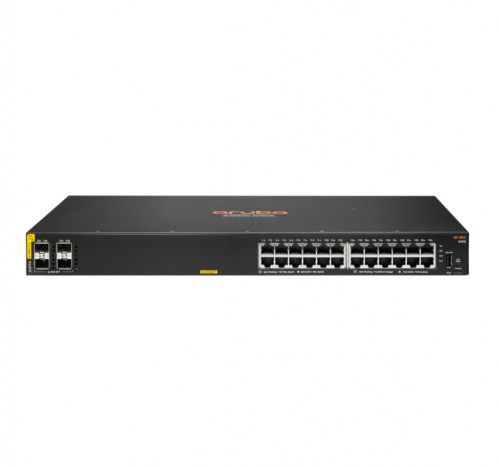 HPE Aruba Networking CX 6100 24G Class4 PoE 4SFP+ 370W Managed L3 Gigabit Ethernet (10/100/1000) Power over Ethernet (PoE) 1U Must
