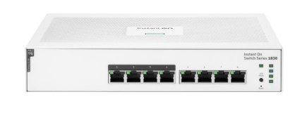 HPE Aruba Networking Networking Instant On Switch 8p Gigabit CL4 PoE 65W 1830 WLONONWCRCWWT