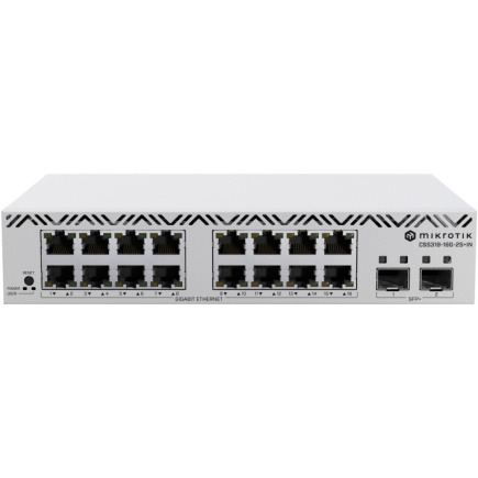 MikroTik Cloud Smart Switch CSS318-16G-2S+IN . 16x Gigabit. 2x SFP+