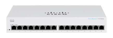 Cisco CBS110 Unmanaged L2 Gigabit Ethernet (10/100/1000) 1U Grey
