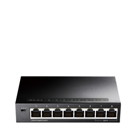 Cudy GS108 network switch Gigabit Ethernet (10/100/1000) Черный