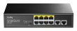 Cudy GS1010P network switch Gigabit Ethernet (10/100/1000) Power over Ethernet (PoE) Desktop/Wall-Mounting Black