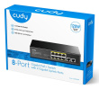 Cudy GS1010P network switch Gigabit Ethernet (10/100/1000) Power over Ethernet (PoE) Desktop/Wall-Mounting Black