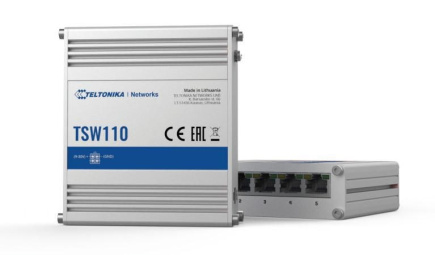 TELTONIKA TSW110 SWITCH 5X RJ45 1000MB/S, L2