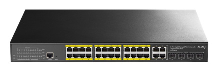 Cudy GS2028PS4 Managed L2 Gigabit Ethernet (10/100/1000) Power over Ethernet (PoE) 1U Must