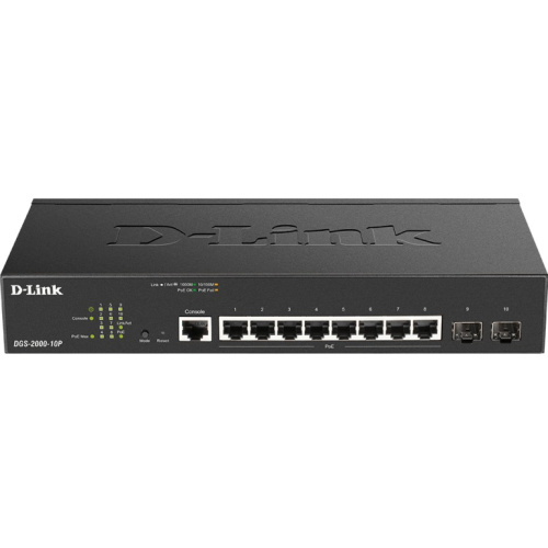 8P D-Link DGS-2000-10P 2xSFP M RM