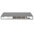DIGITUS Switch 24-Port 10/100 370W PoE Unmanaged schwarz