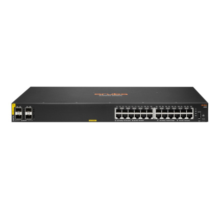 HPE Aruba Networking CX 6100 24G Class4 PoE 4SFP+ 370W Managed L3 Gigabit Ethernet (10/100/1000) Power over Ethernet (PoE) 1U Must