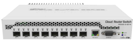 Mikrotik CRS309-1G-8S+ Managed Gigabit Ethernet (10/100/1000) Power over Ethernet (PoE) Valge