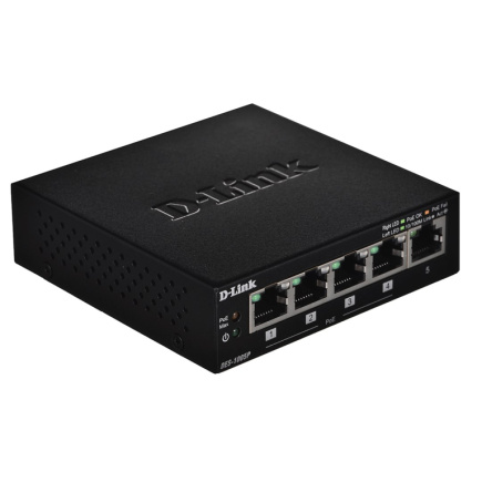 D-Link DES-1005P network switch Unmanaged Must Power over Ethernet (PoE)