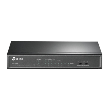 TP-Link TL-SF1008LP network switch Unmanaged Fast Ethernet (10/100) Power over Ethernet (PoE) Must