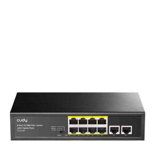 Cudy FS1010P network switch Fast Ethernet (10/100) Power over Ethernet (PoE) Must