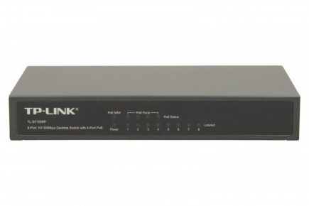 TP-LINK SF1008P switch 8x10/100 PoE Desktop TP-LINK SF1008P switch 8x10/100 PoE Desktop