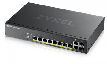 ZYXEL GS2220-10HP,EU REGION,8-PORT GBE L2 POE SWITCH WITH GBE UPLINK (1 YEAR NCC PRO PACK LICENSE BUNDLED)