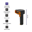 Qoltec Barcode reader 1D, 2D wireless, docking stati