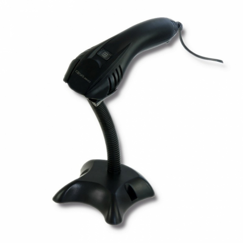 Qoltec Barcode reader 1D USB holder