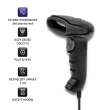 Qoltec Wireless laser scanner 1D, 2D